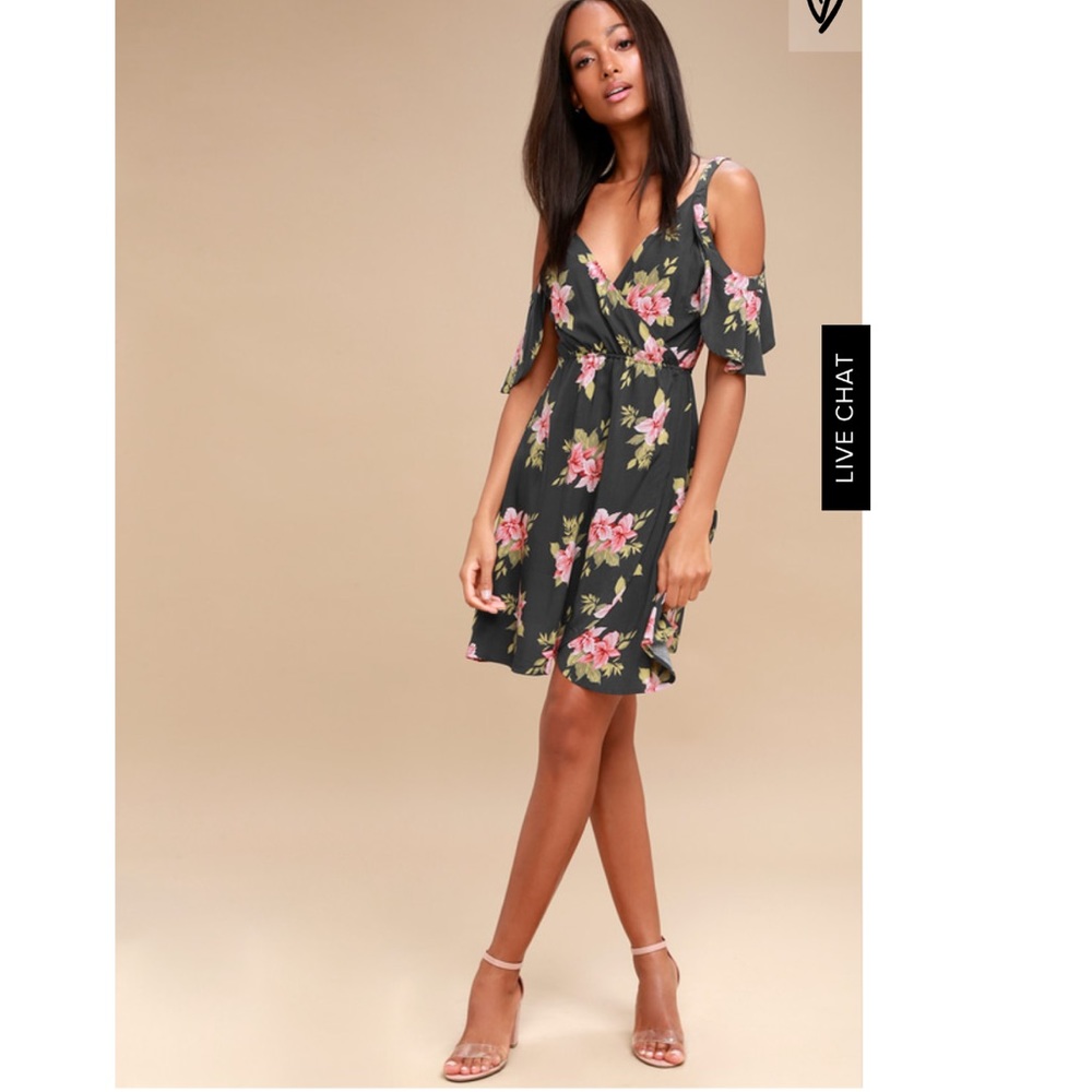 Lulus O’Neill CECILIA FLORAL WRAP DRESS